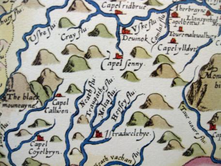 Saxton's map, detail