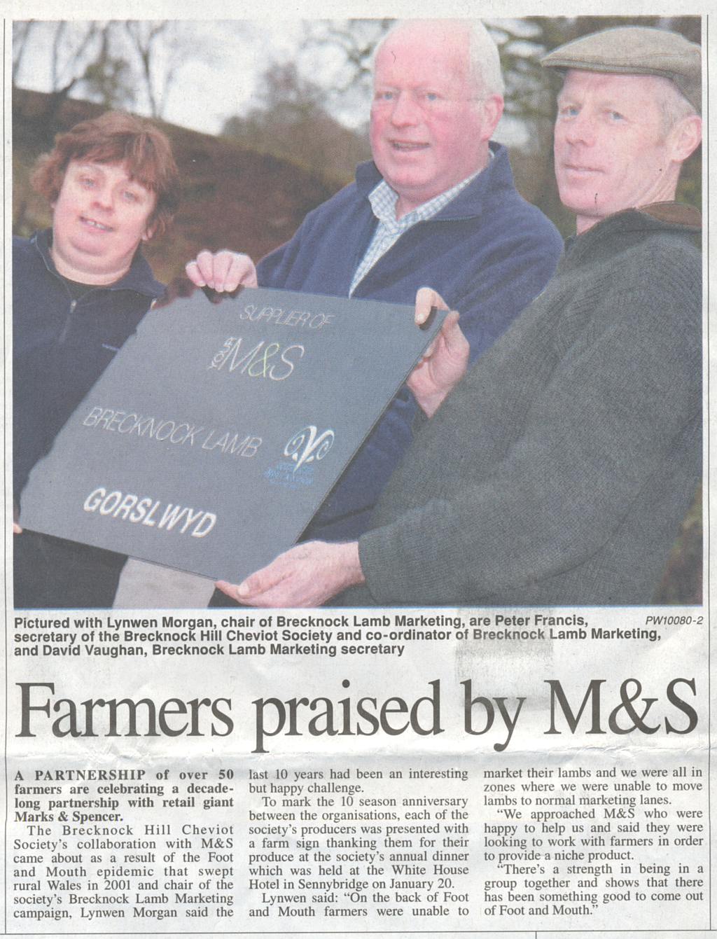 Farmers praised by M&S